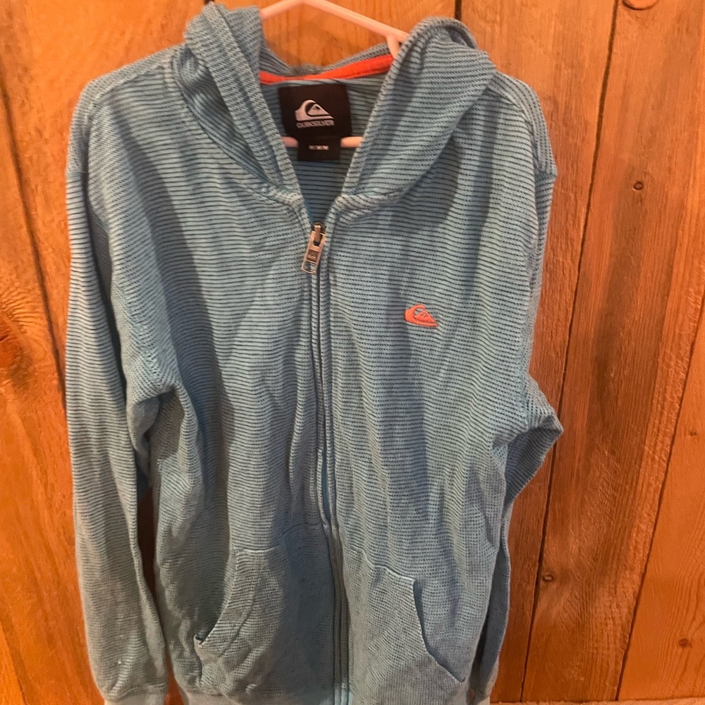Quiksilver Blue Striped Hoodie